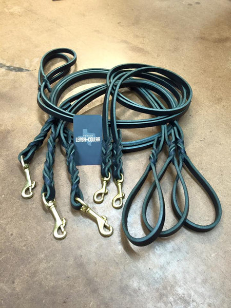 Texas Leash Company 6 foot   ,  Latigo Leather Working Dog Leads