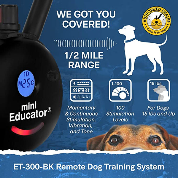 ECOLLAR TECHNOLOGIES - ET-300 Mini Electric Dog Training Collar