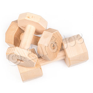 EURO JOE - 3 Dumbbells Set with threaded rod